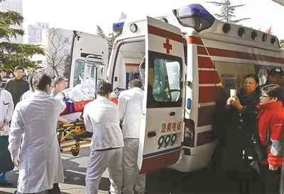 北京携带人工肺患者12分钟“超”速转院